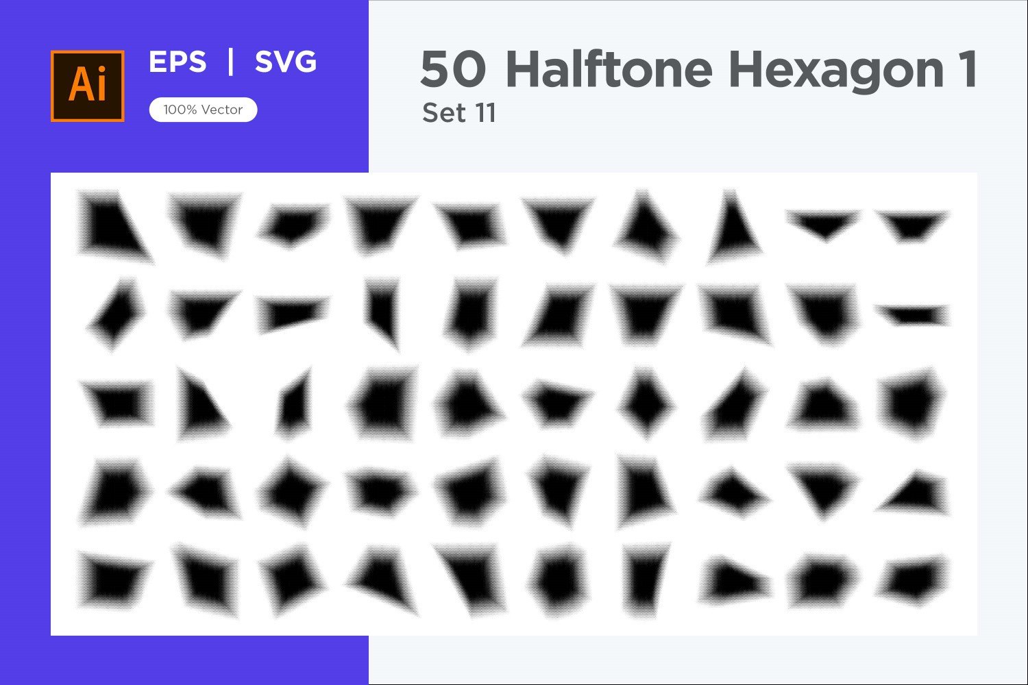 Kit Graphique #345375 Hexagon Halftone Divers Modles Web - Logo template Preview