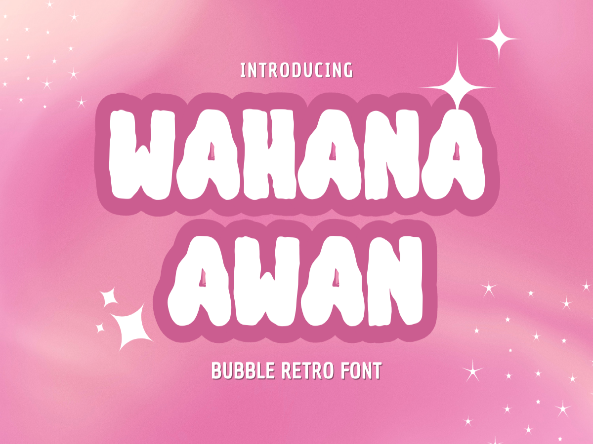 Wahana Awan - Playful Display Font