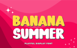 Banana Summer - Playful Display Font