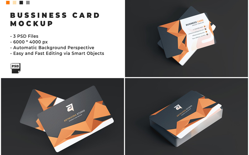 Business Card Mockup Template 1 Product Mockup