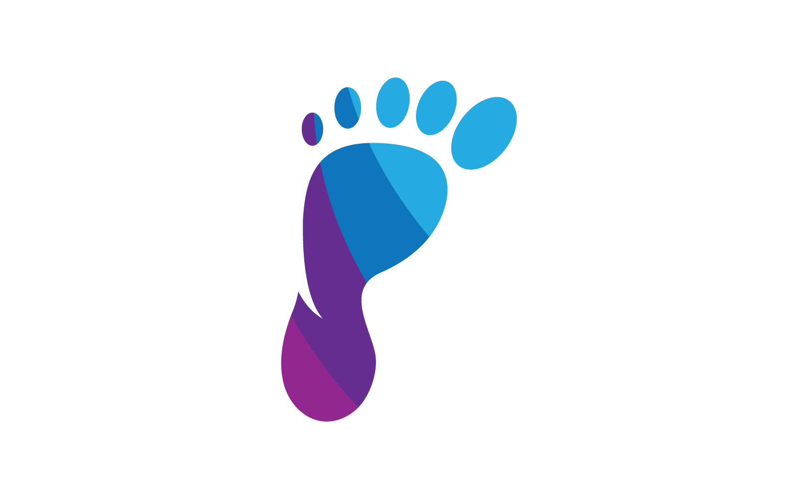 Conception de pied illustration logo icône vector