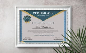 Creative certificate template design. Clean
