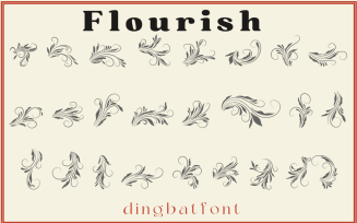 Flourish - Dingbat - Font