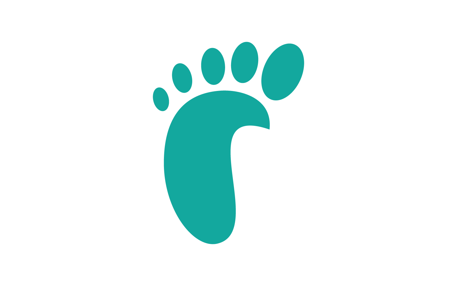 Fotvård illustration logotyp ikon vektordesign