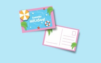 Summer Post Card Template Design 2