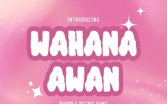 Wahana Awan - Playful Display Font