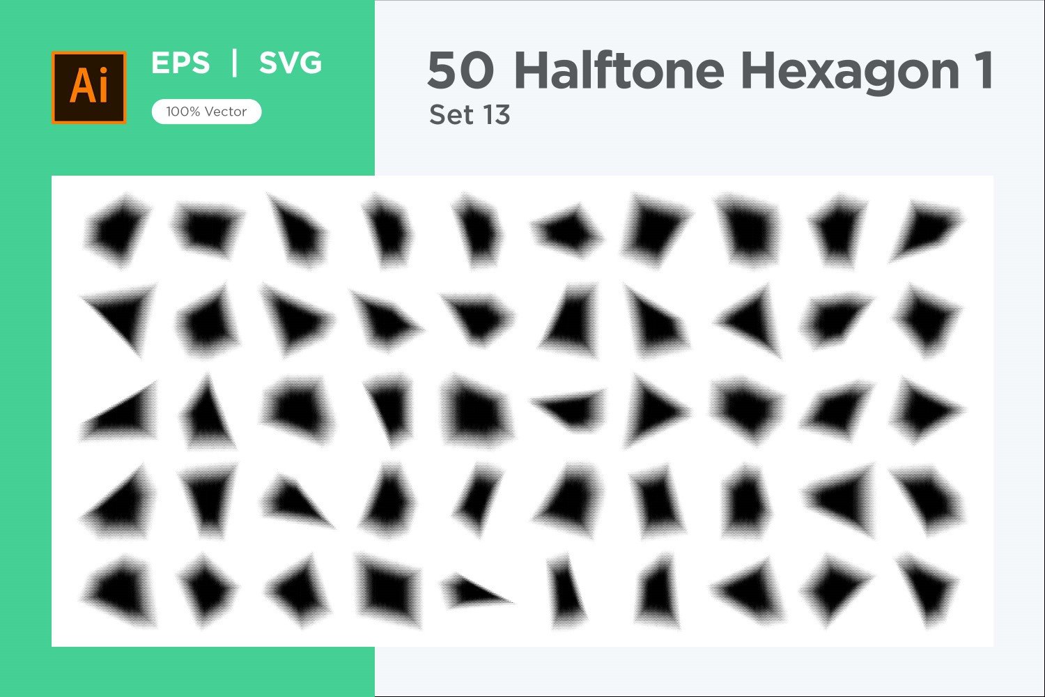 Kit Graphique #345409 Hexagone Halftone Divers Modles Web - Logo template Preview