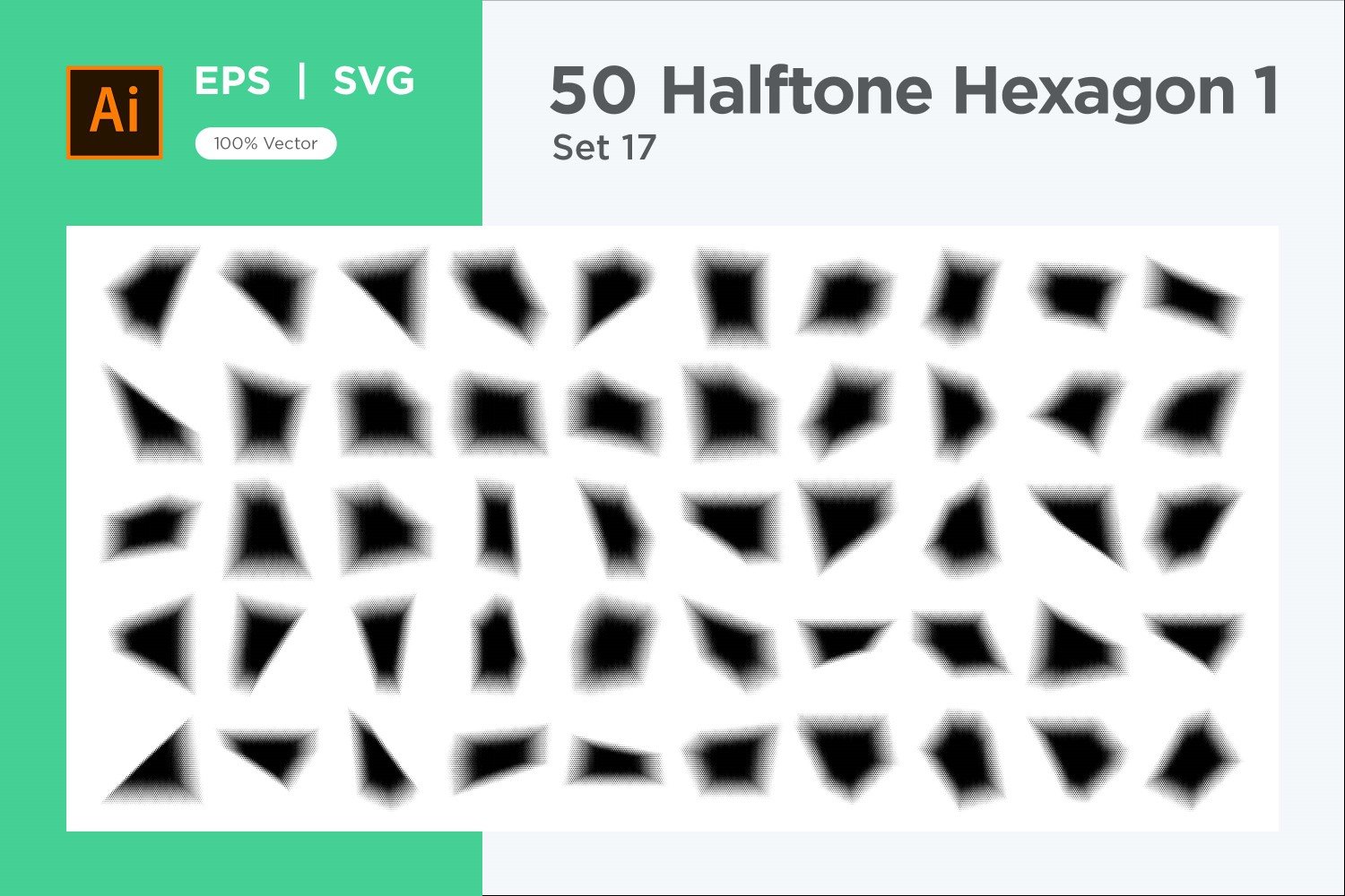 Kit Graphique #345419 Hexagon Halftone Divers Modles Web - Logo template Preview