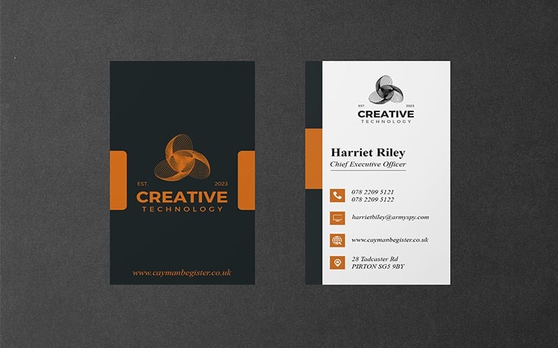 Abstract Visiting Cards - Corporate Identity Template