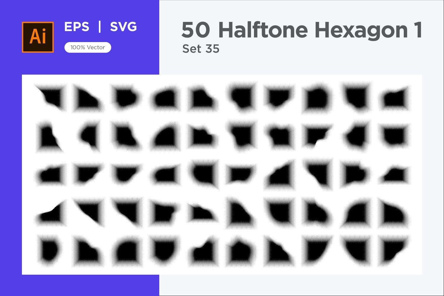 Kit Graphique #345553 Hexagone Halftone Divers Modles Web - Logo template Preview