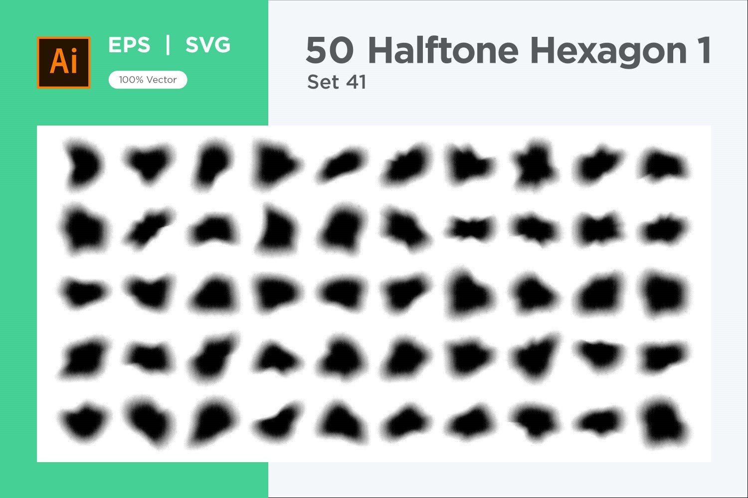 Kit Graphique #345559 Hexagone Halftone Divers Modles Web - Logo template Preview