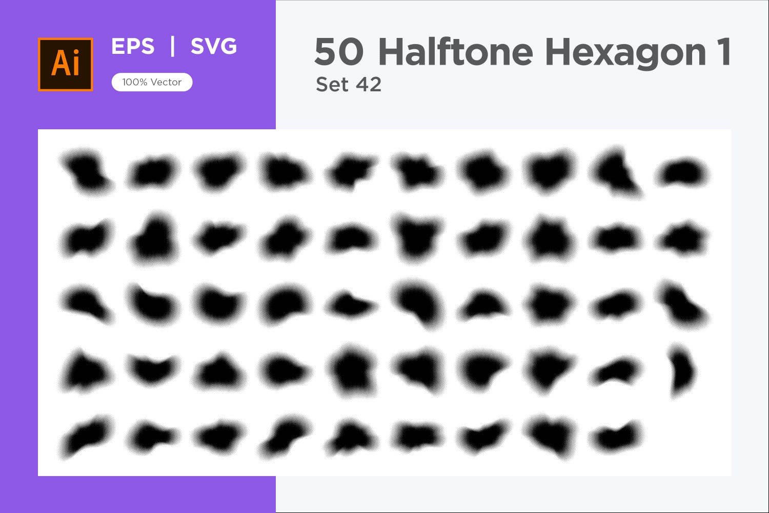 Kit Graphique #345560 Hexagone Halftone Divers Modles Web - Logo template Preview