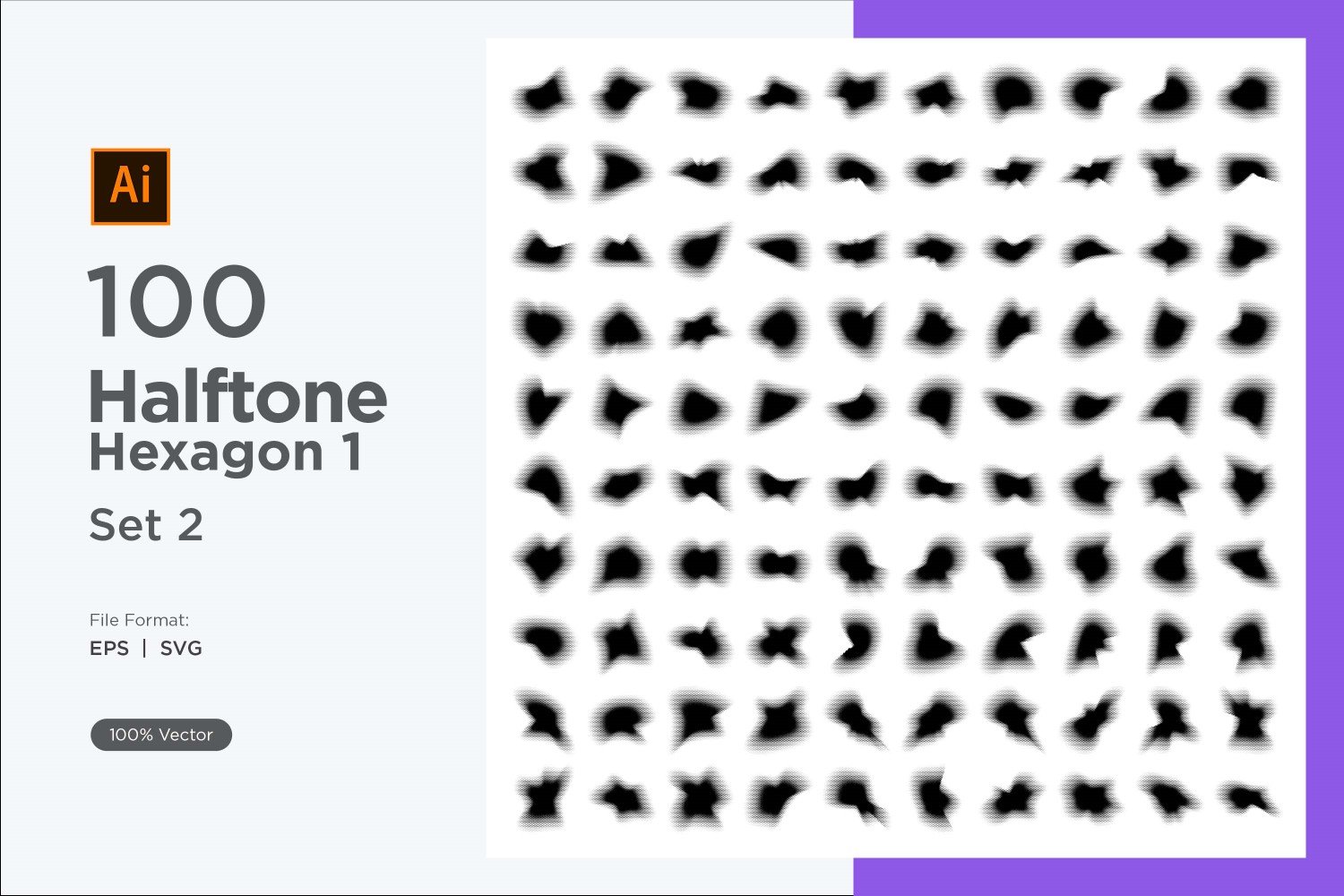 Kit Graphique #345562 Hexagone Halftone Divers Modles Web - Logo template Preview