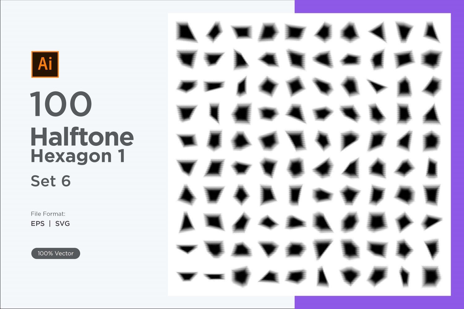 Kit Graphique #345566 Hexagon Halftone Divers Modles Web - Logo template Preview