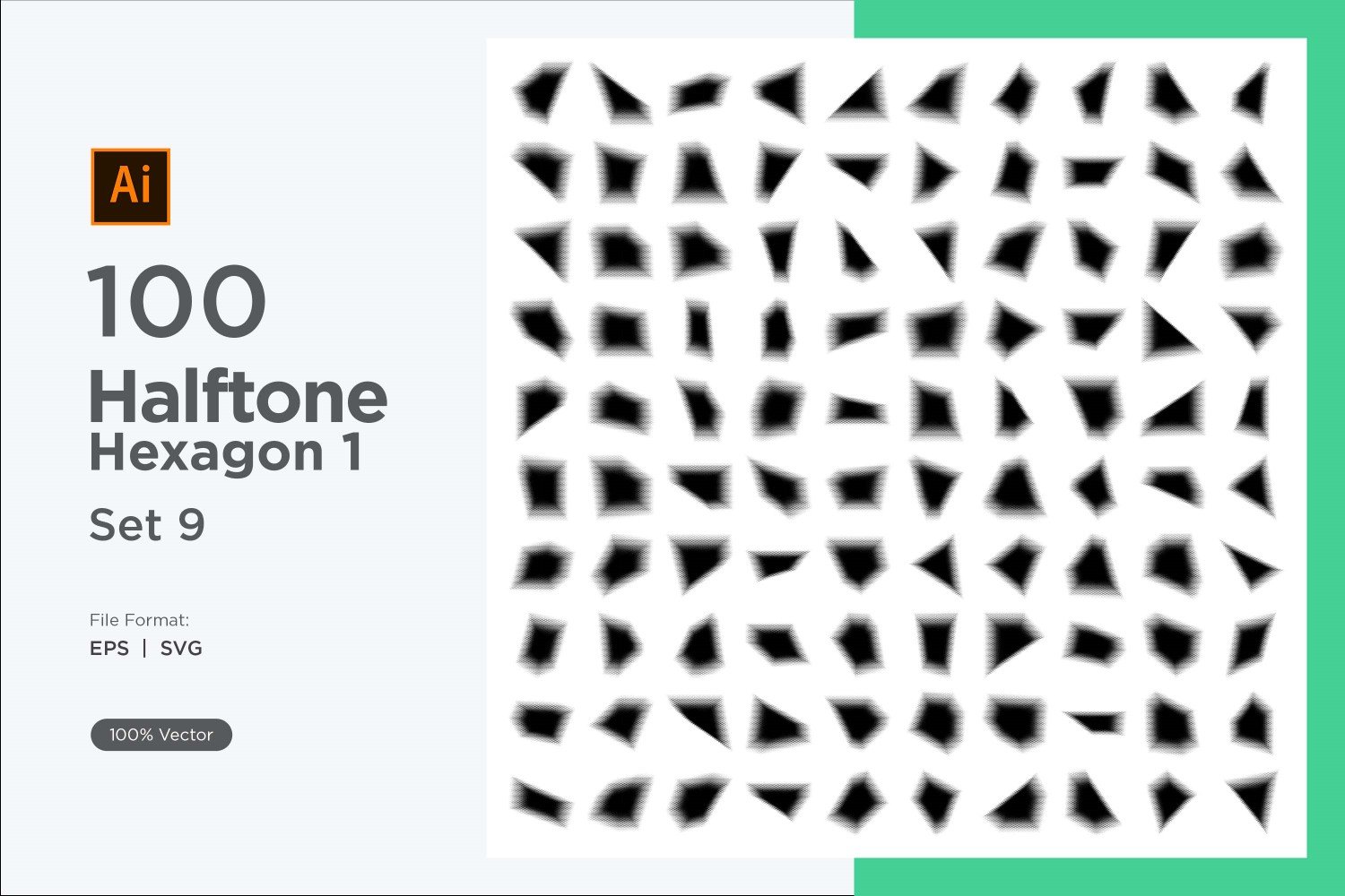 Kit Graphique #345569 Hexagone Halftone Divers Modles Web - Logo template Preview