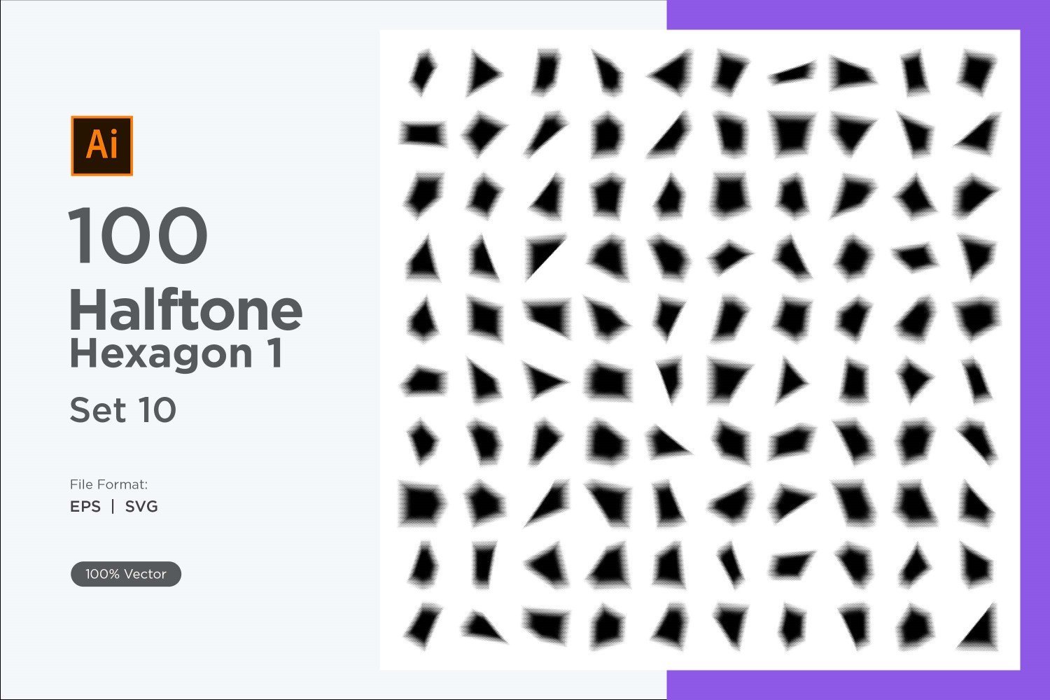 Kit Graphique #345570 Hexagone Halftone Divers Modles Web - Logo template Preview