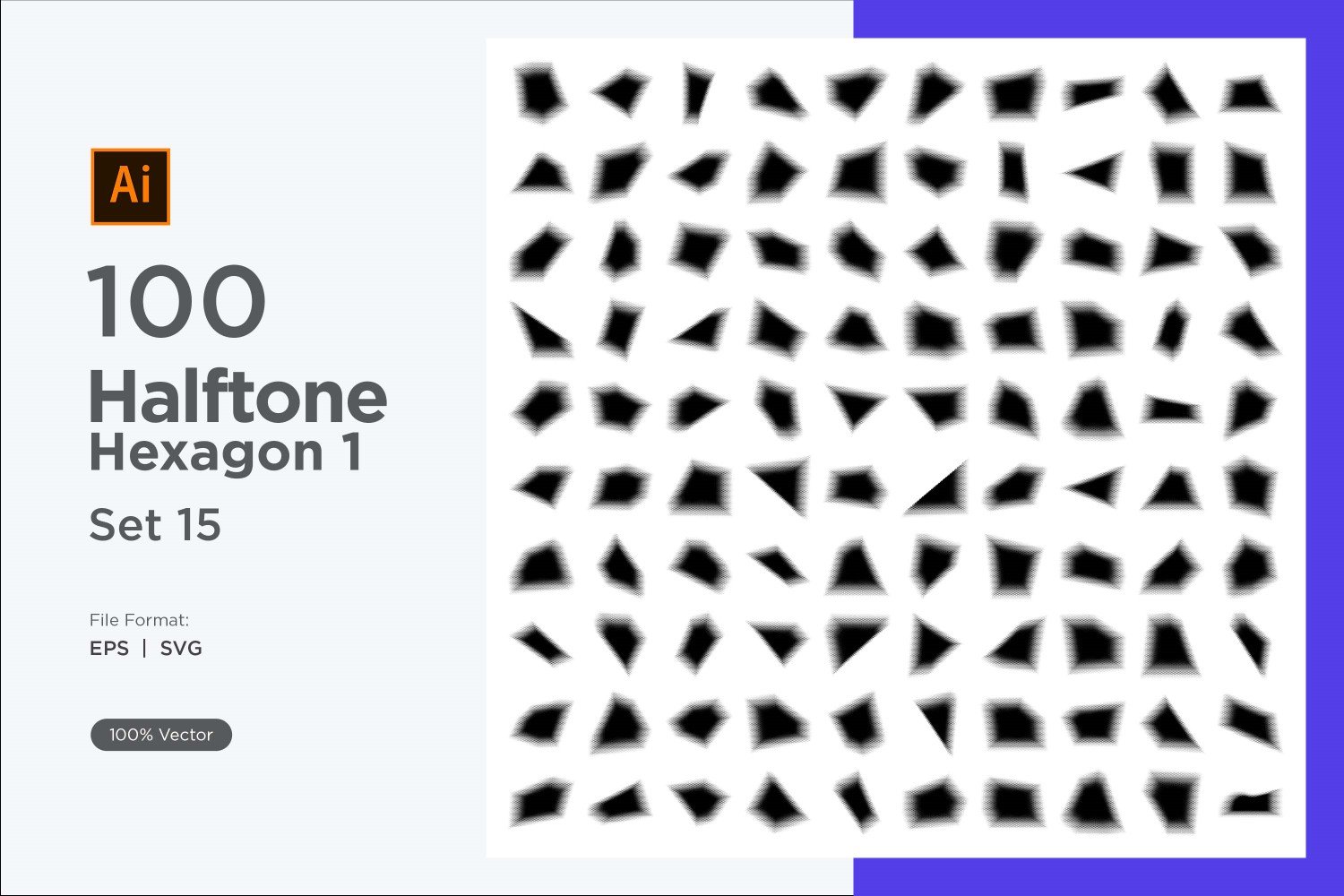 Kit Graphique #345575 Hexagon Halftone Divers Modles Web - Logo template Preview