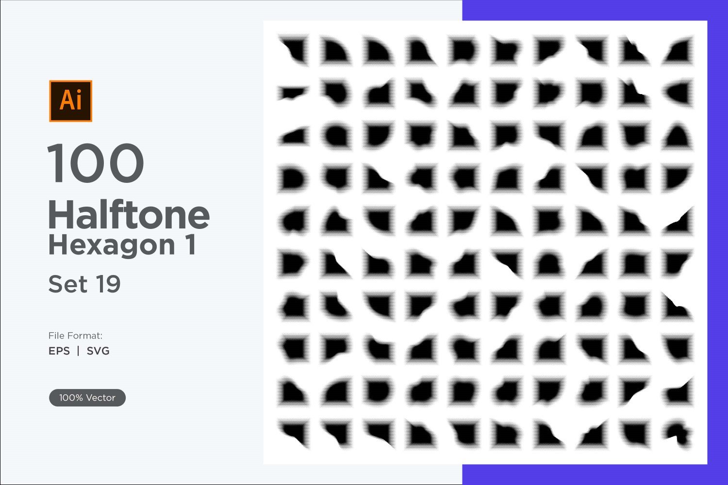 Kit Graphique #345582 Hexagone Halftone Divers Modles Web - Logo template Preview