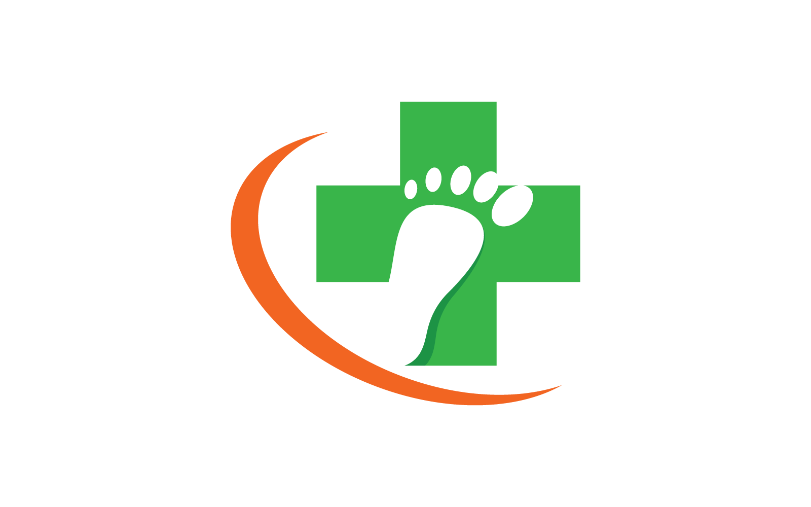 Foot logo icon vector flat design