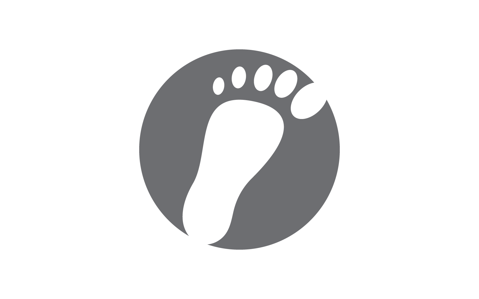 Fußpflege-Logo-Symbol-Vektordesign