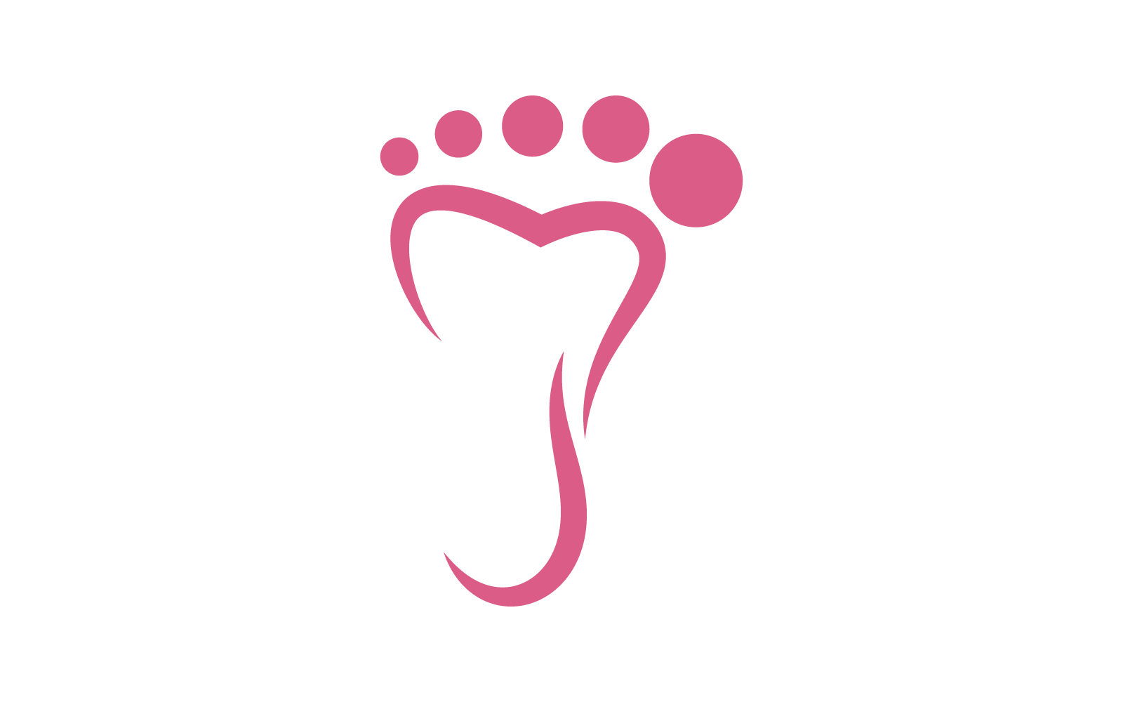 Pied étape illustration logo icône vector design