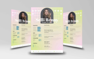 Resume and CV Template Design 6