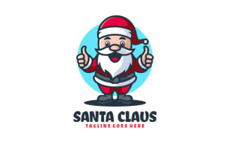 Santa Claus Mascot Cartoon Logo 1