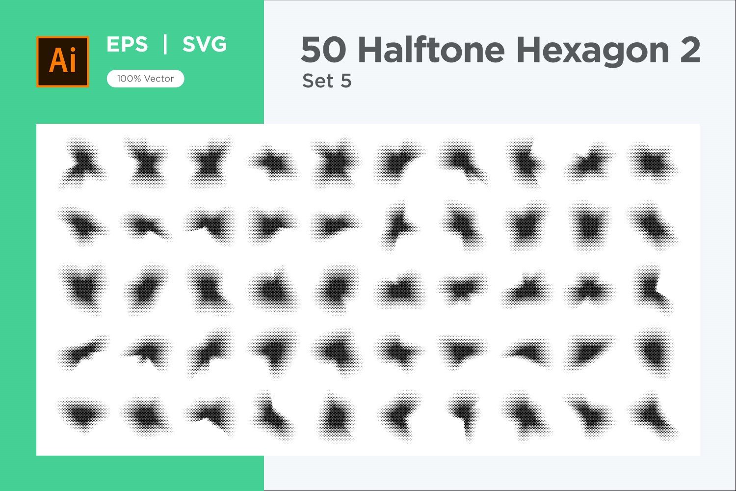 Kit Graphique #345626 Hexagone Halftone Divers Modles Web - Logo template Preview