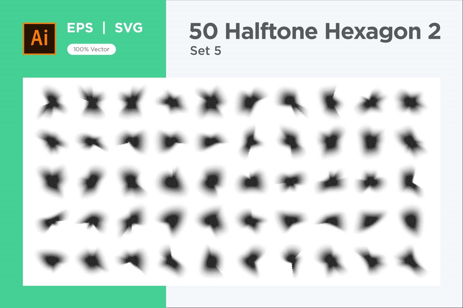 Kit Graphique #345626 Hexagon Halftone Divers Modles Web - Logo template Preview