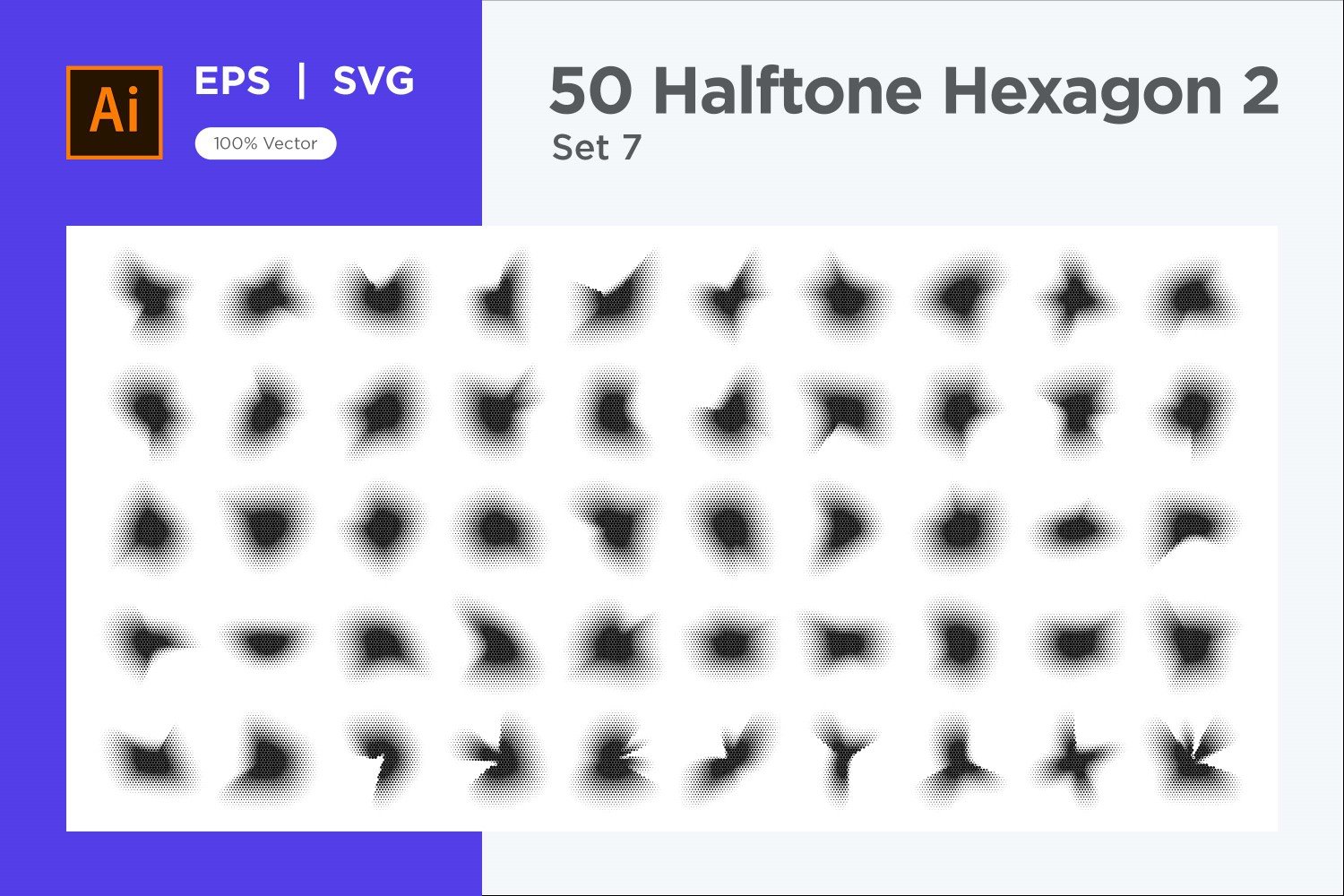 Kit Graphique #345628 Hexagone Halftone Divers Modles Web - Logo template Preview