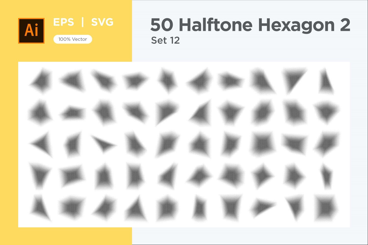 Kit Graphique #345633 Hexagone Halftone Divers Modles Web - Logo template Preview