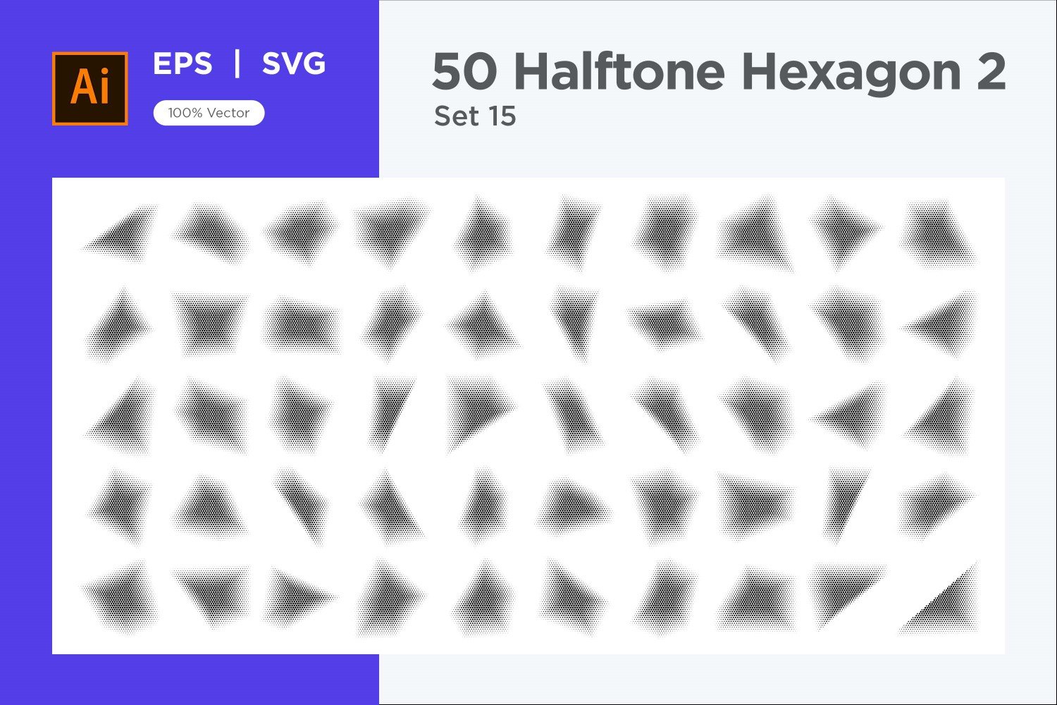 Kit Graphique #345636 Hexagone Halftone Divers Modles Web - Logo template Preview