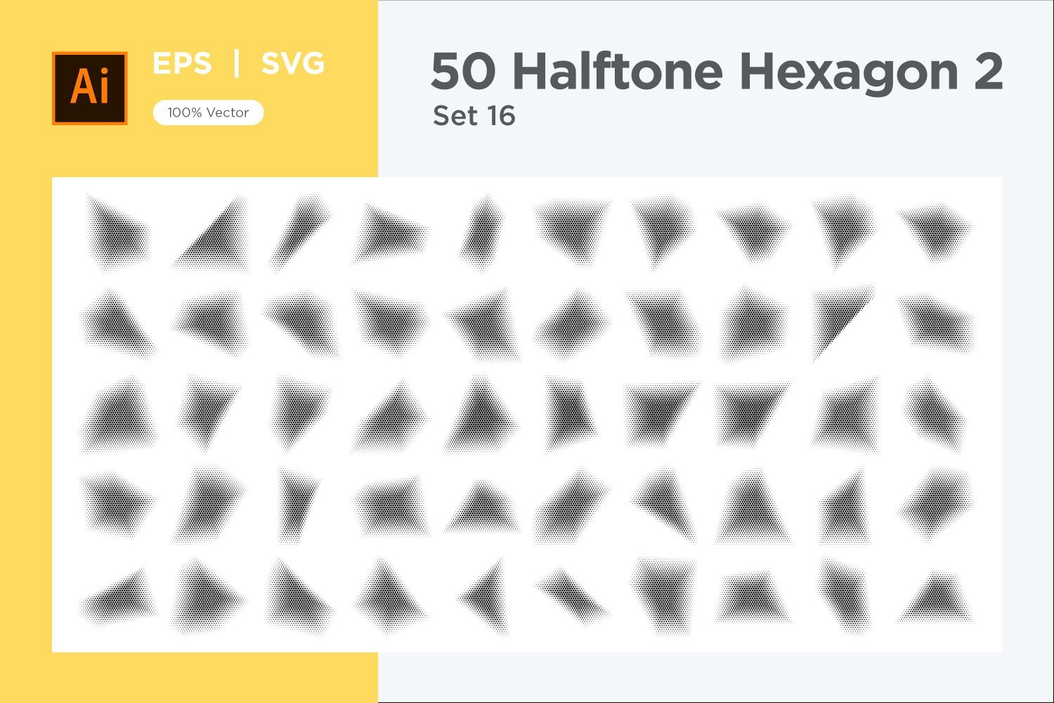 Kit Graphique #345637 Hexagon Halftone Divers Modles Web - Logo template Preview