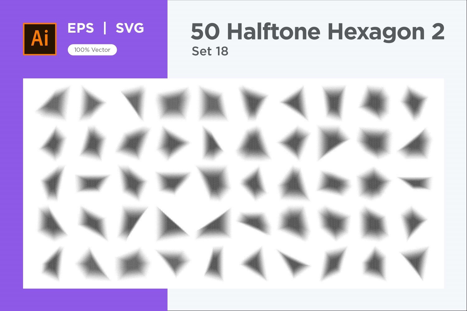 Kit Graphique #345639 Hexagone Halftone Divers Modles Web - Logo template Preview