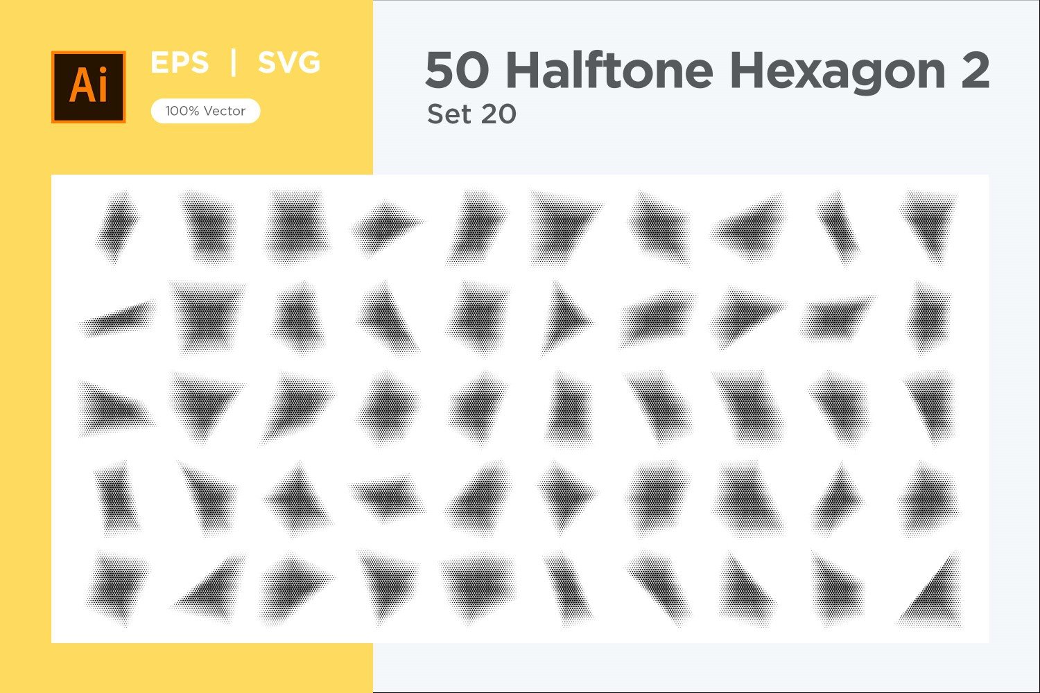 Kit Graphique #345641 Hexagone Halftone Divers Modles Web - Logo template Preview