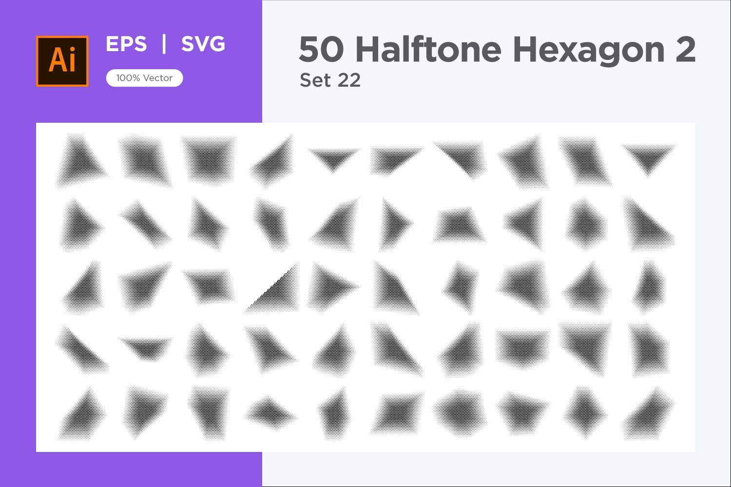 Kit Graphique #345643 Hexagone Halftone Divers Modles Web - Logo template Preview