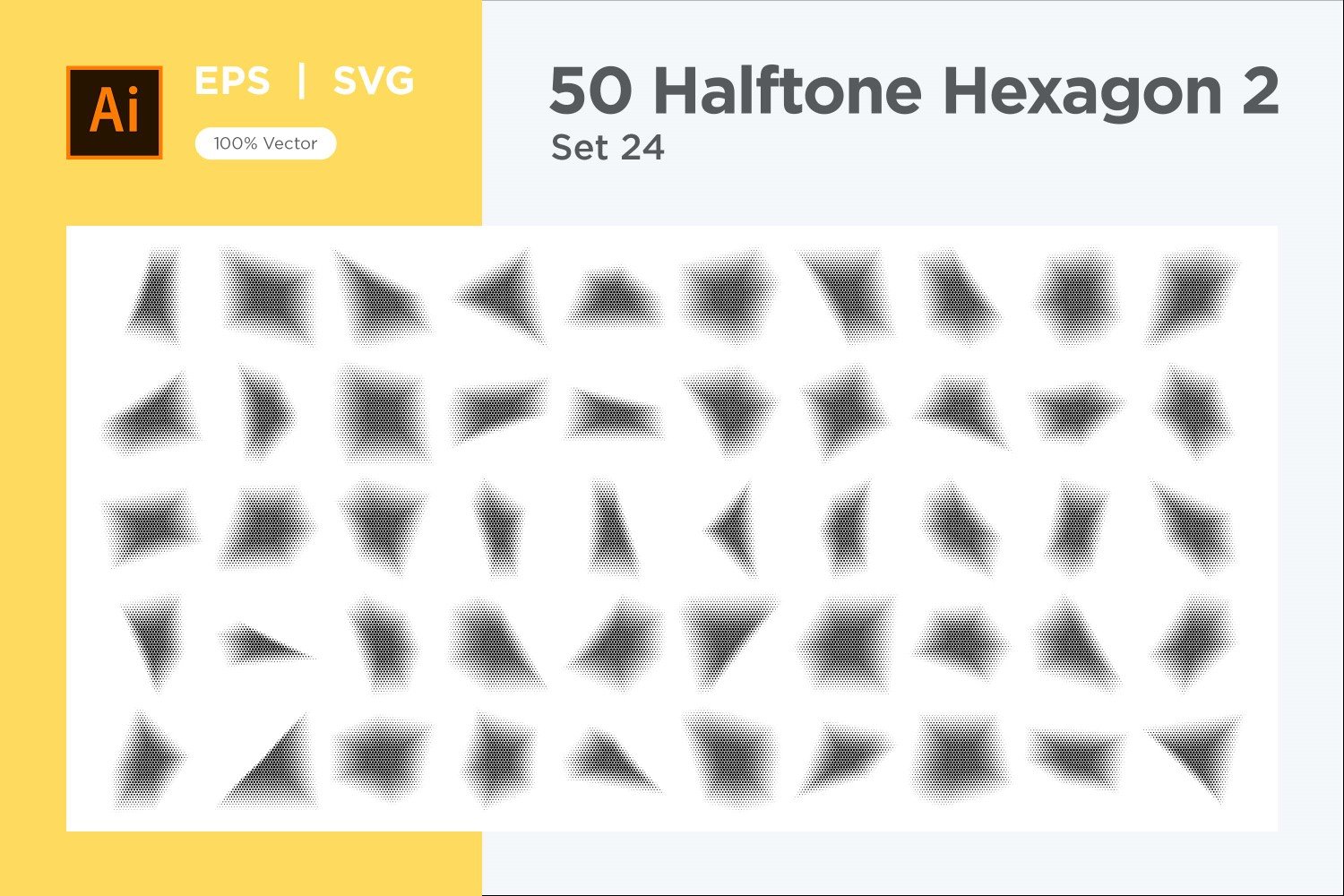 Kit Graphique #345645 Hexagone Halftone Divers Modles Web - Logo template Preview