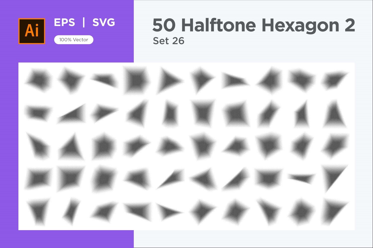 Kit Graphique #345647 Hexagone Halftone Divers Modles Web - Logo template Preview