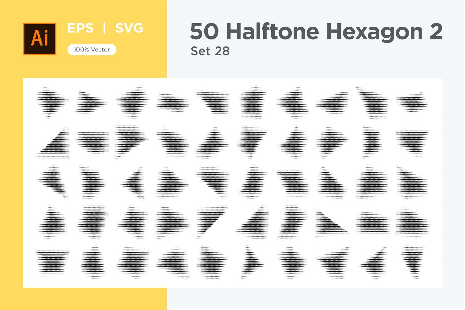 Kit Graphique #345649 Hexagone Halftone Divers Modles Web - Logo template Preview