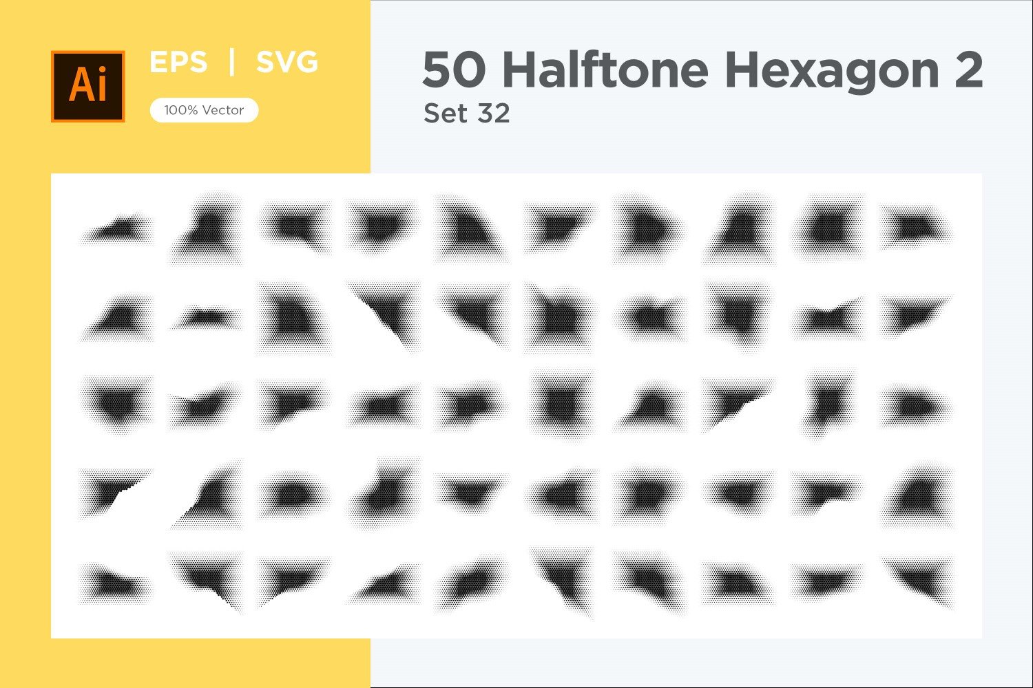 Kit Graphique #345653 Hexagone Halftone Divers Modles Web - Logo template Preview