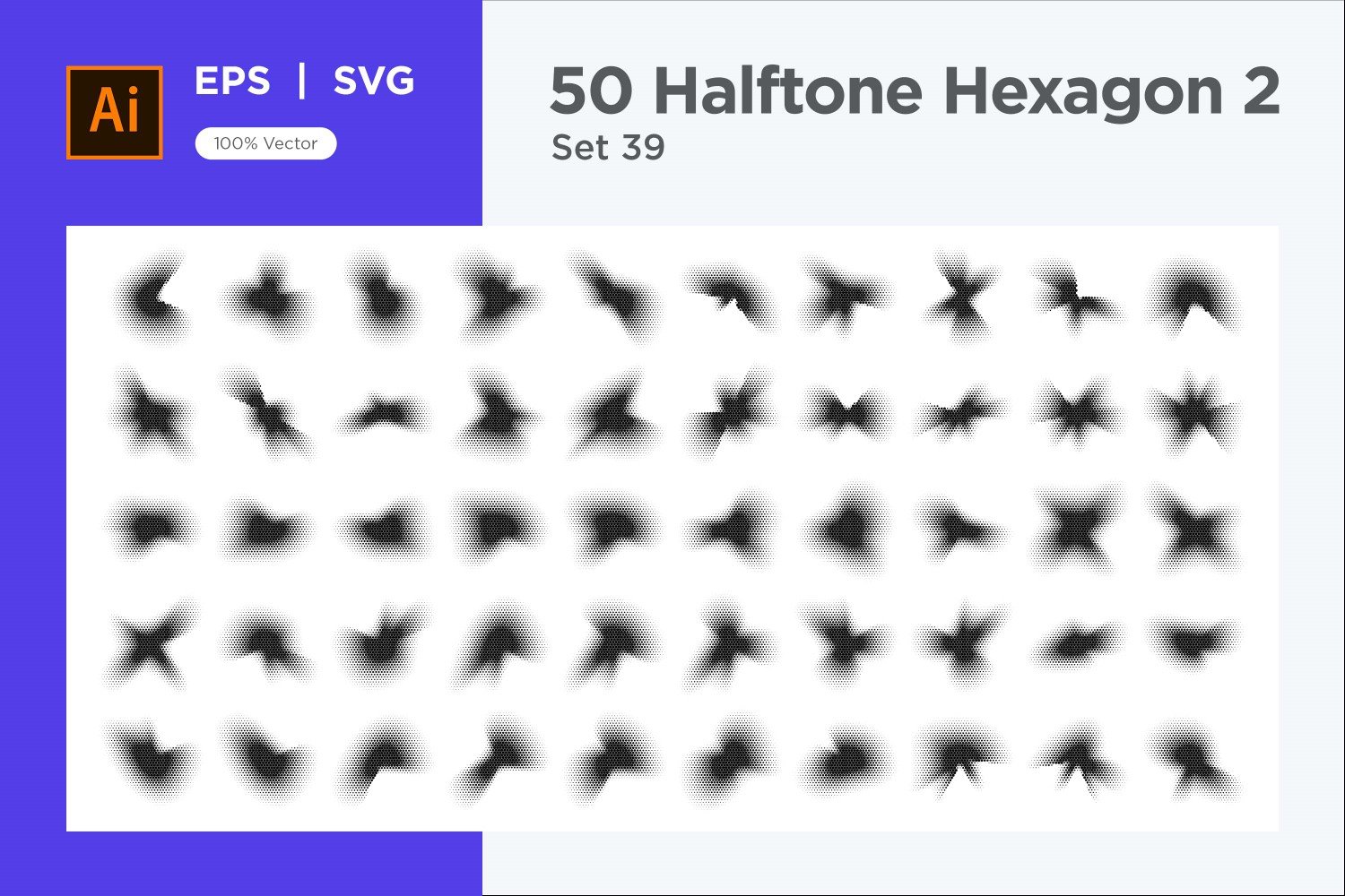 Kit Graphique #345661 Hexagone Halftone Divers Modles Web - Logo template Preview