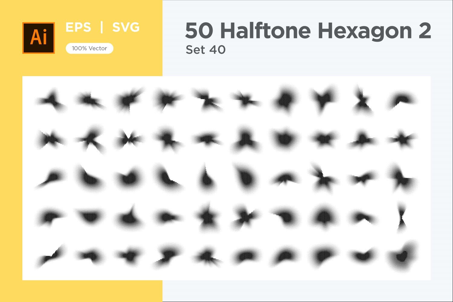 Kit Graphique #345662 Hexagone Halftone Divers Modles Web - Logo template Preview