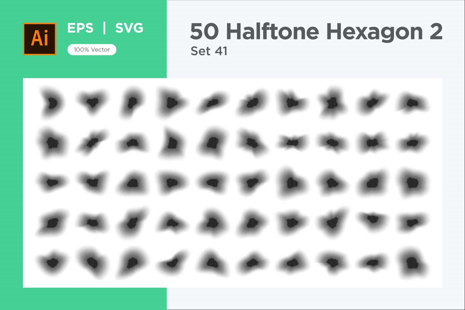 Kit Graphique #345663 Hexagone Halftone Divers Modles Web - Logo template Preview