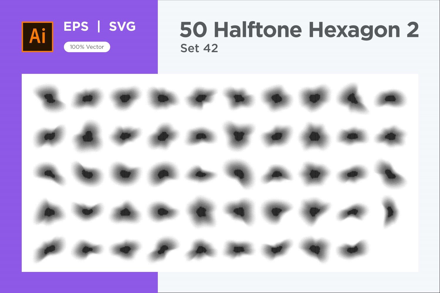 Kit Graphique #345664 Hexagone Halftone Divers Modles Web - Logo template Preview