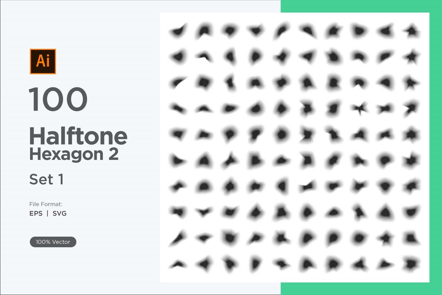 Kit Graphique #345669 Hexagone Halftone Divers Modles Web - Logo template Preview