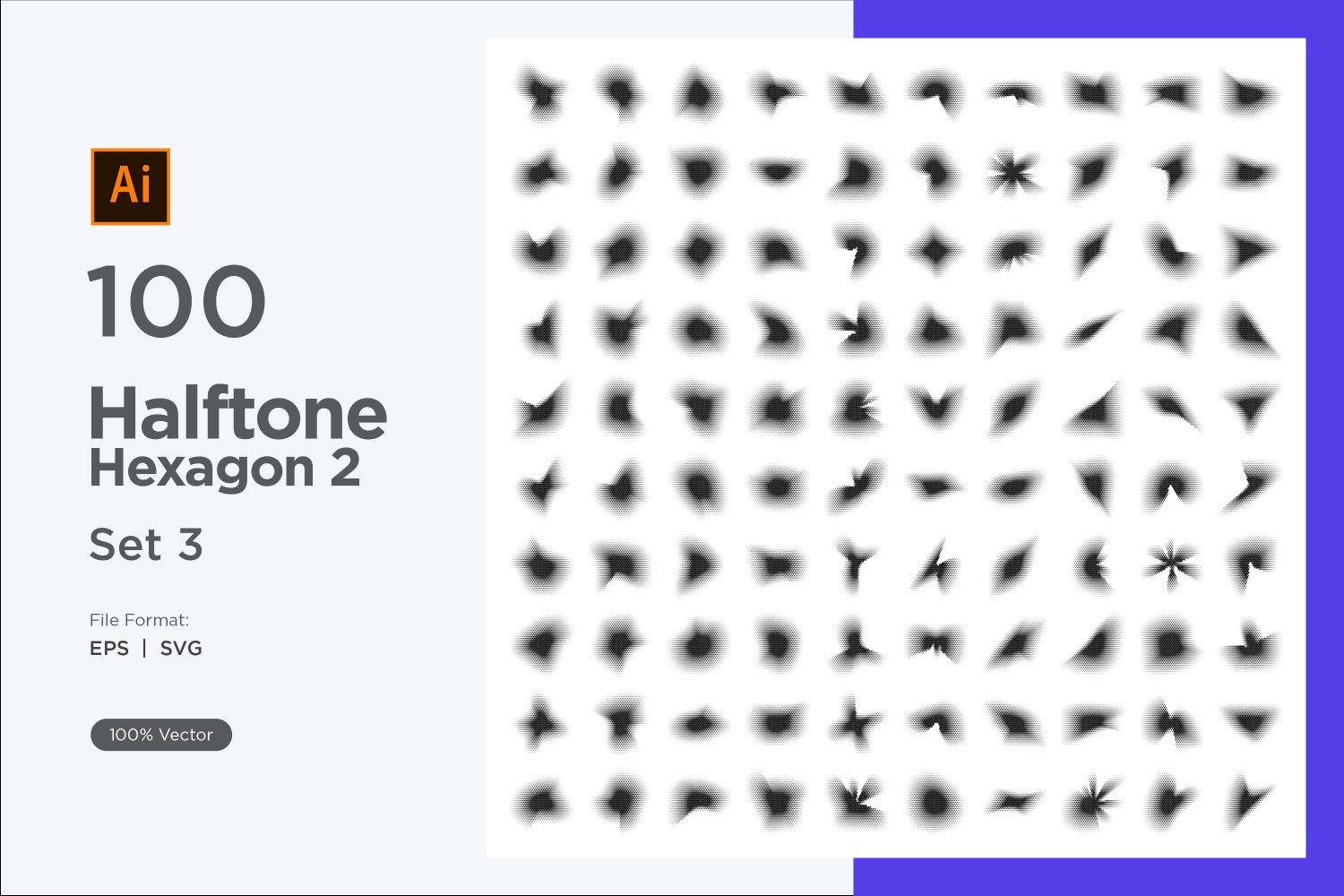 Kit Graphique #345671 Hexagone Halftone Divers Modles Web - Logo template Preview