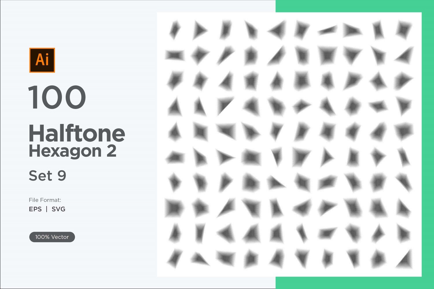 Kit Graphique #345677 Hexagone Halftone Divers Modles Web - Logo template Preview