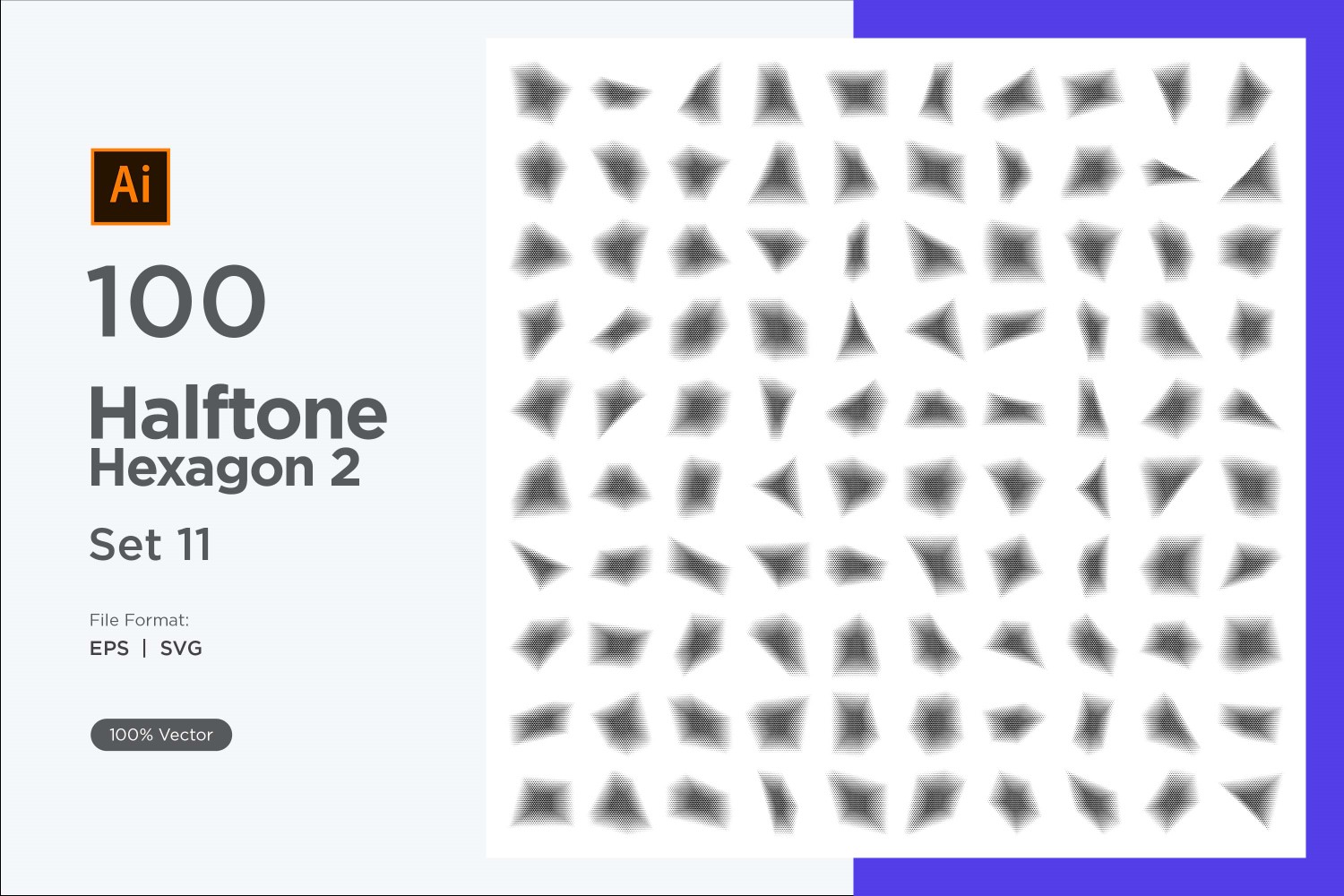 Kit Graphique #345679 Hexagone Halftone Divers Modles Web - Logo template Preview