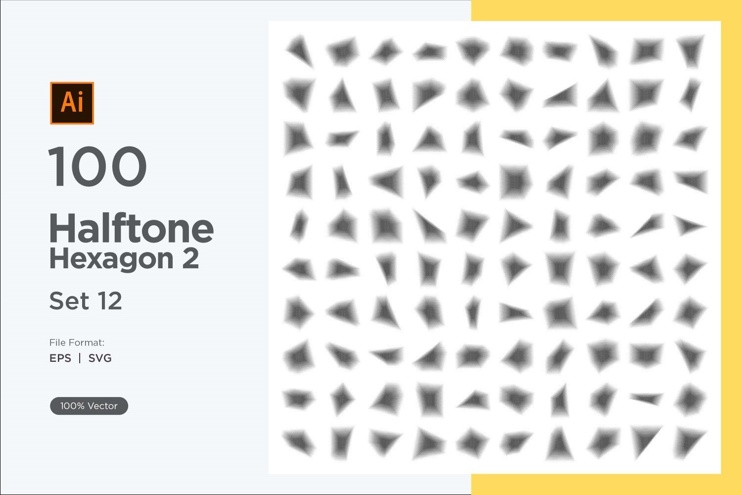 Kit Graphique #345680 Hexagone Halftone Divers Modles Web - Logo template Preview