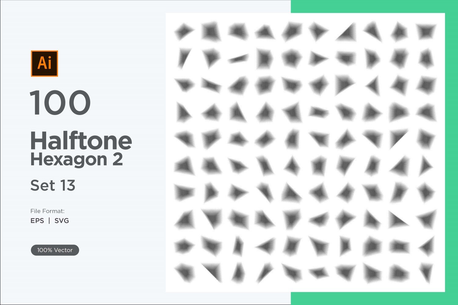 Kit Graphique #345681 Hexagone Halftone Divers Modles Web - Logo template Preview
